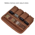 thumbnail image 4 of Camera Battery Bag, Prevent Scratch Water Proof PU Leather Camera Battery Pouch  for Memory Card, 4 of 7