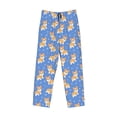 thumbnail image 4 of Goofa Kawaii Corgi Printed Soft Pajama Pants for Men, Wide Leg Comfy Casual Lounge Yoga Pants-Small, 4 of 9