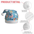 thumbnail image 4 of Fuzoiu Cute Dog Print Santa Hat Christmas Hat for Adults,Santa Hats with Pompom, Unisex Xmas Holiday Hat for Christmas New Year Festive Party Supplies, 4 of 6