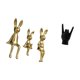 thumbnail image 5 of Escultura De Figura Familiar De Conejo Y Estatua De Gesto De Mano De Roca, Animal Creativo Y Exhibición De Dedos Para Escritorio, Mesa, Armario, Estantería, Decoración De Dormitorio, 5 of 8