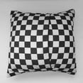 thumbnail image 2 of Cotton 1 Inch Checkerboard Print Decorative Throw Pillow/Sham Cushion Cover Black & White, 2 of 3