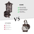 thumbnail image 3 of GZBtech Outdoor Wall Lantern Light Fixture Exterior Wall Mount Sconce Waterproof Aluminum Wall Lamp for Porch Patios Doorway, 3 of 7