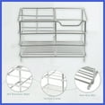 thumbnail image 4 of Vocoste 4 Slots Toothbrush Holder for Kitchen Organizer 304 Stainless Steel  Silver Tone, 4 of 7