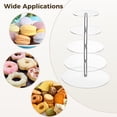 thumbnail image 5 of 5-Tier Acrylic Cupcake Stand, 15.7" Wedding Cake Stand, Acrylic Cupcake Tower Holder, Dessert Display for Party, Birthday, 11.8" Base, 5 of 5