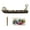 A, variant on Dserhfy Gothic Falls Incense Burner Holder Aromatherapy Set Skeleton Stick Stand with 10 Reflux Cones Skull Boat Shape Incense Burner