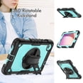 thumbnail image 4 of for Lenovo Tab M8 HD 4th Gen 2023 (TB-300XU TB-300FU) 8 inch Heavy Duty Shockproof Protective Rugged Case with Screen Protector Stand and Hand Strap Shoulder Strap,Black + Mint, 4 of 8