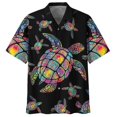 thumbnail image 3 of Camisa hawaiana de manga corta con estampado floral de loro en 3D de verano para hombre, blusa de moda con un solo pecho para hombre, 3 of 5
