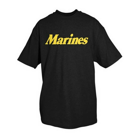 Fox Outdoor  Marines One-Sided Imprinted T-Shirt - Black - 3X Large