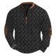 thumbnail image 2 of Blusas y camisas de manga larga con cuello redondo Sudadera con capucha de cuello redondo para hombre Jersey estampado Blusa de poliéster de manga larga para hombre, 2 of 4