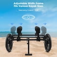 thumbnail image 4 of GanFindX Heavy Duty Kayak Cart Canoe Trolley with Solid Foam Wheels, Foldable Kayak Carrier Dolly with Upright Crossbar & Tie Down Straps for Kayak, Canoe, Paddle Board Transport, 4 of 9