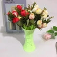 thumbnail image 4 of MesaSe Plastic Embossment Vase Flower Arrangement Pot Container Home Office Table Decor, 4 of 8