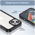 thumbnail image 3 of Allytech for iPhone 15 Case, Clear Back Cover Hard Shell Rugged Hybrid Shockproof Cell Phone Case for Apple iPhone 15, Black, 3 of 8