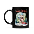 thumbnail image 2 of Merry Christmas Santa Reindeer Antlers English Springer Spaniel Sleigh Xmas Winter Holiday Mug Springers Dog Lover Gifts Coffee Tea Cup - 00023, 2 of 4