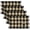 Black & Star 19"x13", variant on Park Designs Garnet Buffalo Check Yarn Placemat Set of 4