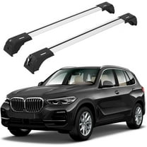 ERKUL 220lbs Roof Rack Cross Bars for BMW X5 G05 2019-2025 | Aluminum Crossbars with Anti Theft Lock for Rooftop | Compatible with Flush Rails - Silver