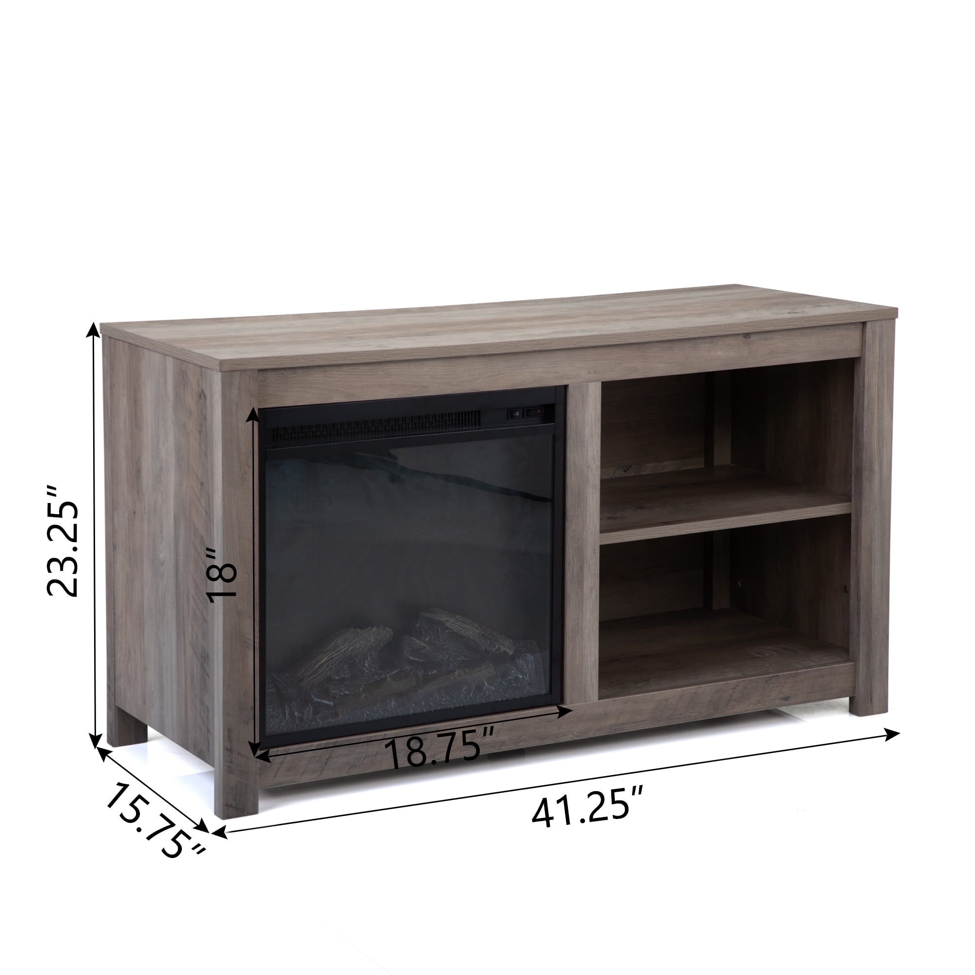 Kadyn Tv Stand for Tvs Up to 41", Modern Corner Tv Stand for Living Room, Tv Stand with 3 Layers of Adjustable Shelves, Taupe