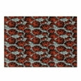 thumbnail image 1 of Floral Cutting Board, Rose Flowers Vintage Design Elements Petals Leaves Love Themed Valentines Image, Decorative Tempered Glass Cutting and Serving Board, Small Size, Red Grey Black, by Ambesonne, 1 of 1