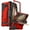 Red, variant on Poetic Spartan Case for Galaxy Z Fold 5, [Hinge Protection][Kickstand][Compatible with Fold 3/4 and 5 S Pen] Full-Body Protective Rugged Cover with Pencil Holder, Screen Protector, Metallic Gun Metal
