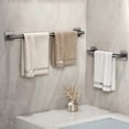 thumbnail image 4 of Estantes de toalla autoadhesivos, soporte de toalla, espacio de aluminio, sin perforación, organizadores de toallas de baño, barra de toalla de mano para Baño, 4 of 4