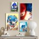 thumbnail image 4 of Póster de anime del juego Supersonic-S-Sonic The Hedgehog, pegatinas para sala de estar, dormitorio, entrada, cafetería, arte de pared, decoración, pintura decorativa, 4 of 5