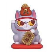 52Toys Food on Head Lucky Fortune Series Vinyl Figure - Cat with Red Coin Purse