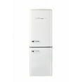 thumbnail image 4 of Unique Classic Retro 7 CU. FT. Electric Bottom Freezer Refrigerator with Wine Rack in Marshmallow White, 4 of 13