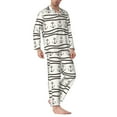 thumbnail image 2 of Yiaed Anchors and Ropes Print Men’s Pajamas Set - Long Sleeve Button Down Sleep Shirt and Pajama Bottoms Sleepwear Set Mens Pjs Sets Men's Pajama Bottoms-Medium, 2 of 7