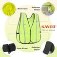thumbnail image 3 of KAYGO Reflective High Visibility Safety Vest, KG0008-10 Silver Stripe, for Men and Women, 3 of 7