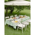 thumbnail image 4 of Outdoor Tablecloths with Umbrella Hole & Zipper, Daisy Flower Rectangle Tablecloth 60x120 Inch, Watercolor Farmhouse Country Floral Stripe Waterproof Table Cloth, Patio/Pool/Picnic Table Covers, 4 of 8