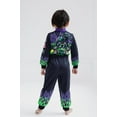 thumbnail image 4 of Monster Jam Toddler Boys' Zip-Up Coverall Black Grave Digger, 4 of 7