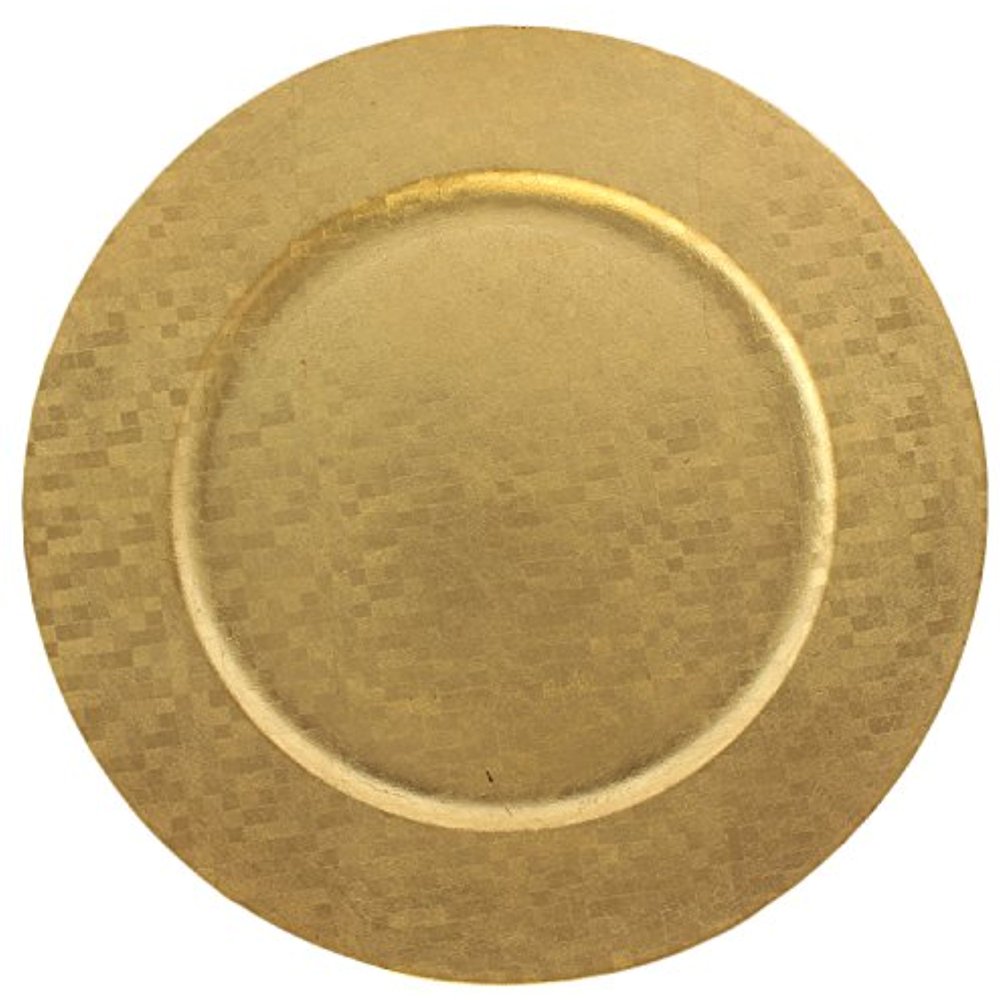 Elegant Dinnerware Charger Plates Choose Gold or Silver Accent Plate