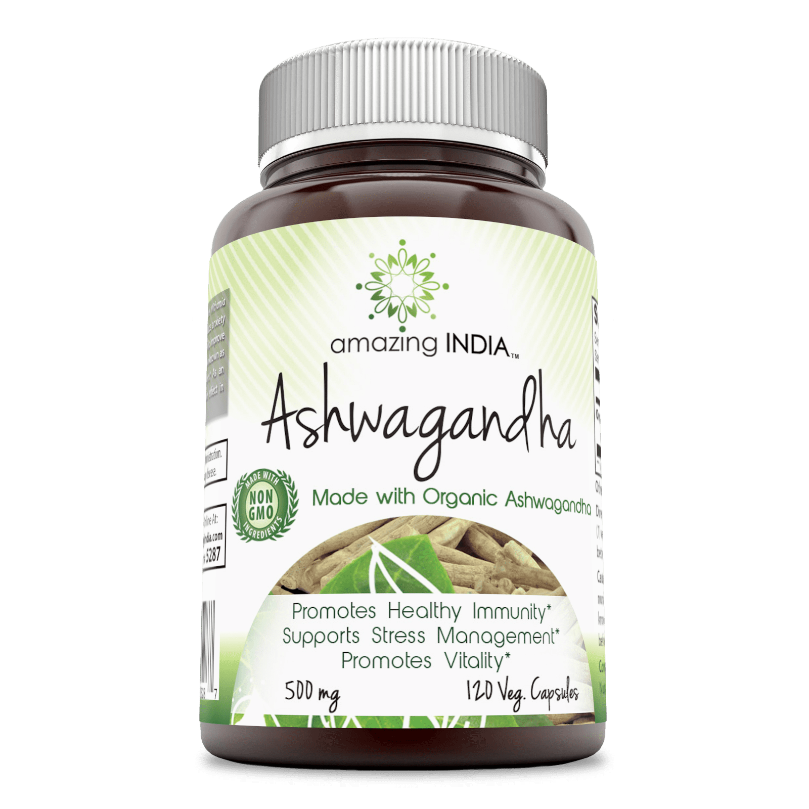 Amazing India Ashwagandha 500 Mg 120 VCaps