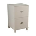 thumbnail image 2 of Bradley 2 Drawer Vertical Wood Filing Cabinet, White, 2 of 6
