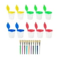 thumbnail image 3 of Tachiuwa Paint Cup and Brush Set Art Supplies Tools Easy to Clean Paint Containers for Painting Watercolor DIY Project Home, 3 of 10