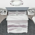thumbnail image 3 of Designart 'Purple Amethyst Wetlands' Geometric Duvet Cover Set, 3 of 4