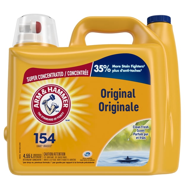 Arm & Hammer Clean Fresh Scent Liquid Laundry Detergent, 154 Loads, 4.55 L