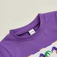 thumbnail image 6 of JUMEYU Toddler Boy Sets Summer Outfit Toddler Baby Boy Print Short Sleeve T-Shirt Shorts Set Infant Boy Clothes 2Pcs Set 12 18 Months (Purple,12-18 Months), 6 of 7
