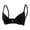 Black, variant on Women Underwire Bra Front-Closure Fine Strap Textured Design Quick-Wear Secure Fit Daily Routine Green 90B