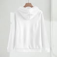 thumbnail image 5 of Chuancc Solid Color Hoodies Sweatsuits Women 2 Piece Outfit Women's Fashion Loose Solid Color Sweatshirt Sweatpants Two Piece Set Women's Sweatshirts Cute Hoodies Solid Color Hoodies White 3XL, 5 of 8