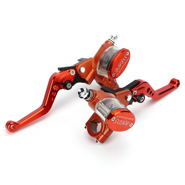 Brake Kit Adjustable Handbrake Motorcycle Modification Pair Brake Lever Universal Motorcycle Master Cylinder Reservoir Hydraulic Pump Handbrake 22mm Fit For