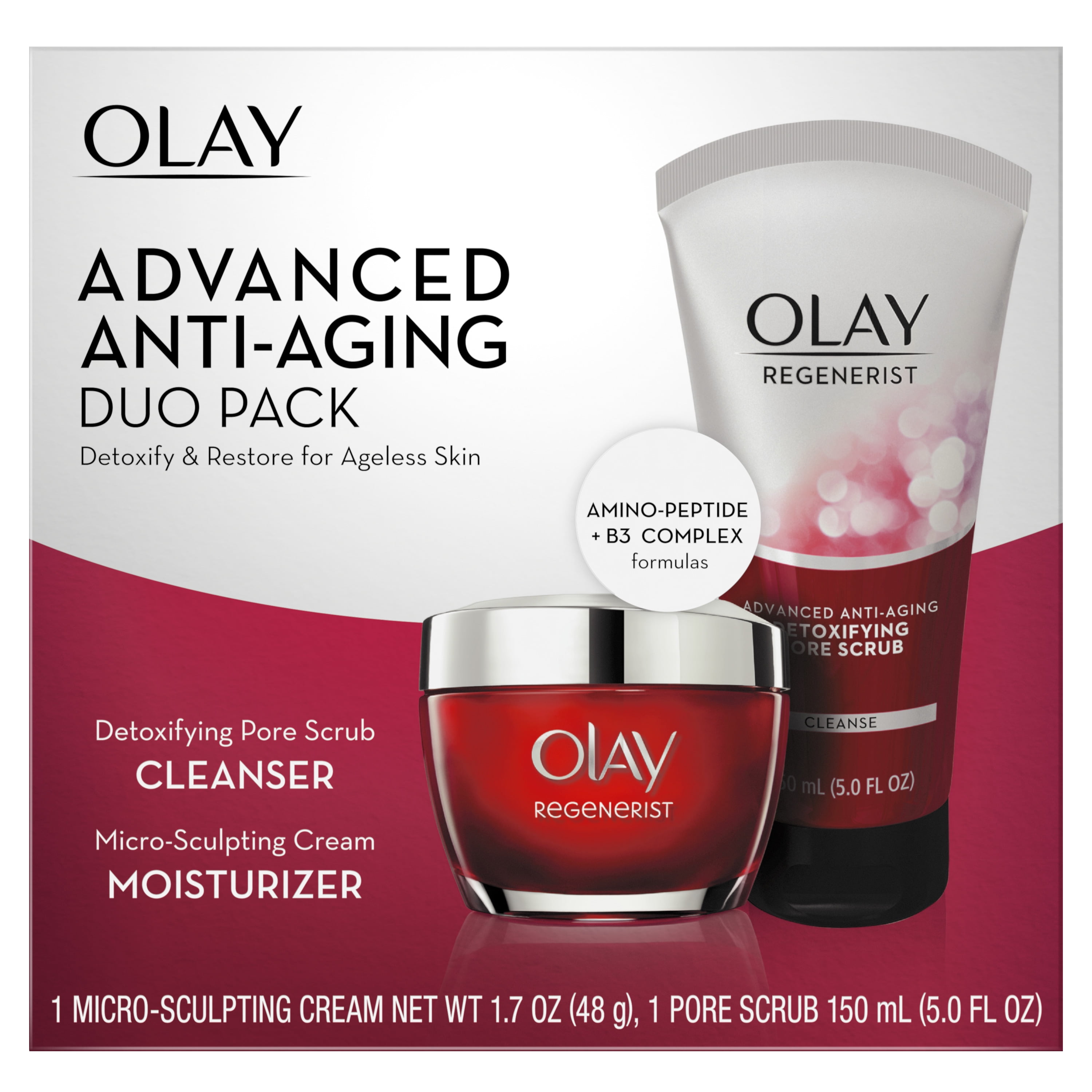 Olay Regenerist Advanced AntiAging Cleanser and Moisturizer Duo Pack