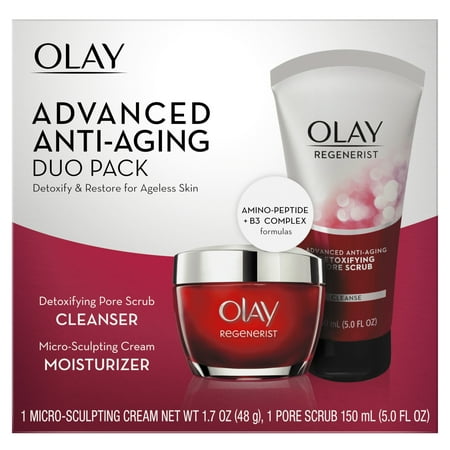 Olay Regenerist Advanced Anti-Aging Cleanser and Moisturizer Duo Pack