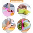 thumbnail image 5 of Happon 3 Pcs Kids Plastic Knife Set, 3 Sizes Knife Safety Cooking Chef Knives for Fruit Lettuce Vegetable Salad Bread, 5 of 6