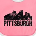 thumbnail image 4 of Inktastic Pittsburgh Skyline Grunge Boys or Girls Baby Bib, 4 of 4