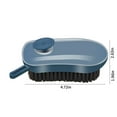 thumbnail image 3 of Cepillo de limpieza líquido automático con pulsador | Fregador multiusos para cocina y baño | Juego de 3 cabezales con esmeril, nailon y esponja | Rojo, azul, celeste y gris, 3 of 8