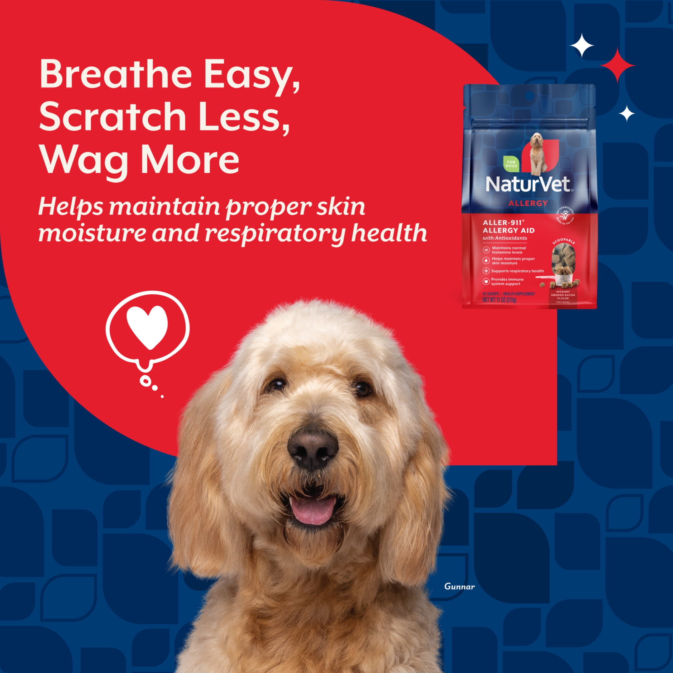 NaturVet Scoopables Aller-911 Allergy Aid Dog Supplements