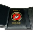 thumbnail image 2 of US Marine Corps Wallet, Official U.S. Marine Corps Military Genuine Leather Bifold Wallet, 2 of 7