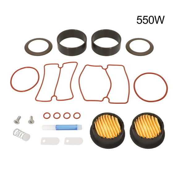 20Pcs Oil-Free Silent Air Compressor Repair Kit Cylinder Gaskets Piston Rings Filter Elements For 550W 750W 1100W 1500W Models
