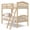 Natural, variant on Storkcraft Long Horn Twin over Twin Bunk Bed, Hazelnut