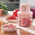 thumbnail image 4 of Picadora de ajo eléctrica, mini procesador de alimentos portátil, procesador triturador de alimentos inalámbrico con carga USB para frutas, (taza de 250 ML), 4 of 5